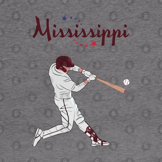 Mississippi USA Baseball by VISUALUV